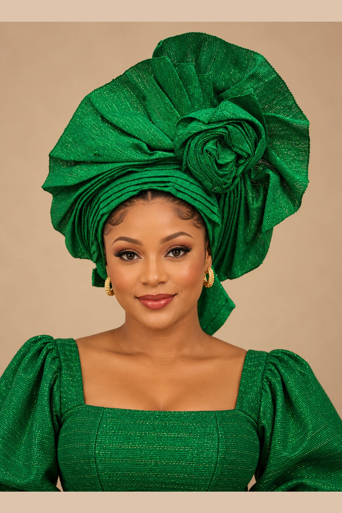 African Auto Gele – Ready-to-Wear African Headwrap – Various Colours & Styles