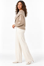 Women's Asymmetric Wrap Front Knitted Jumper