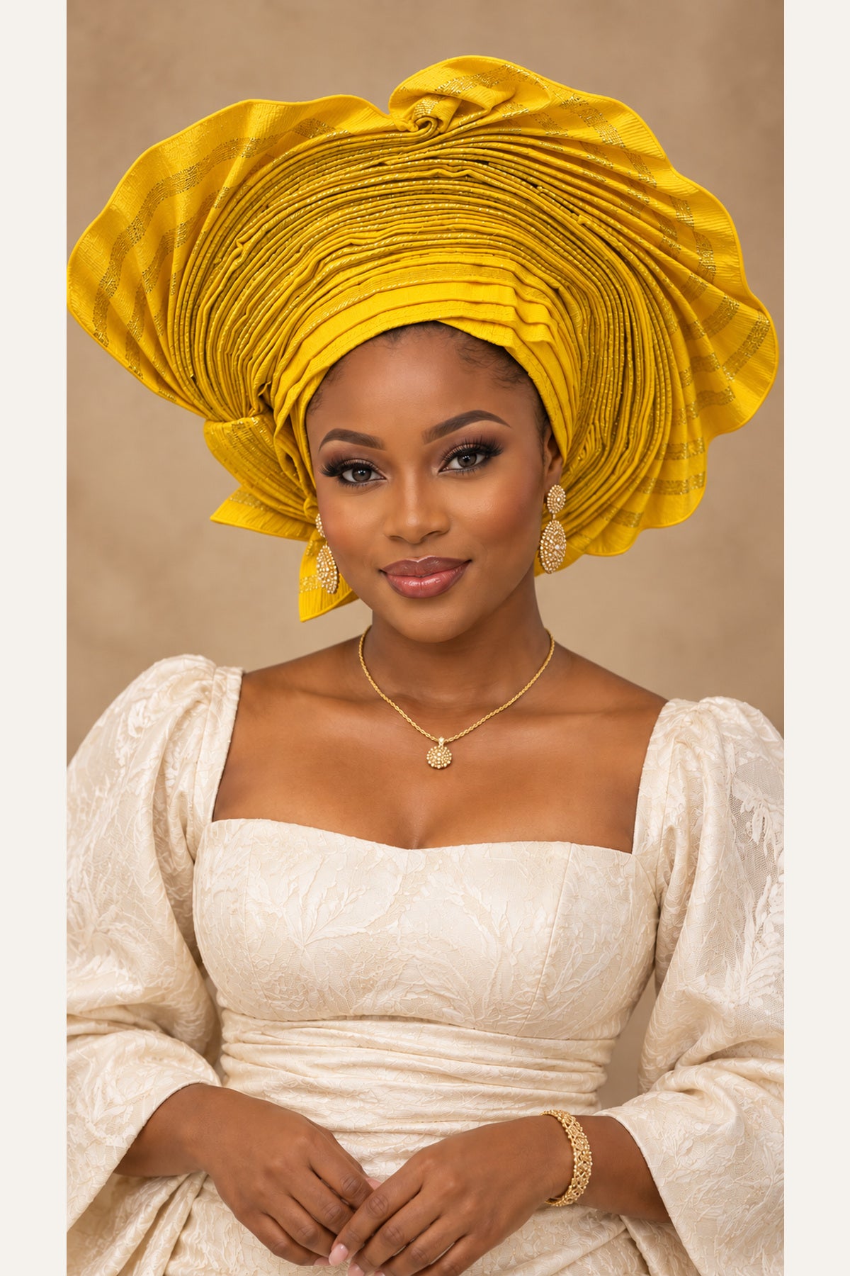 African Auto Gele – Ready-to-Wear African Headwrap – Various Colours & Styles