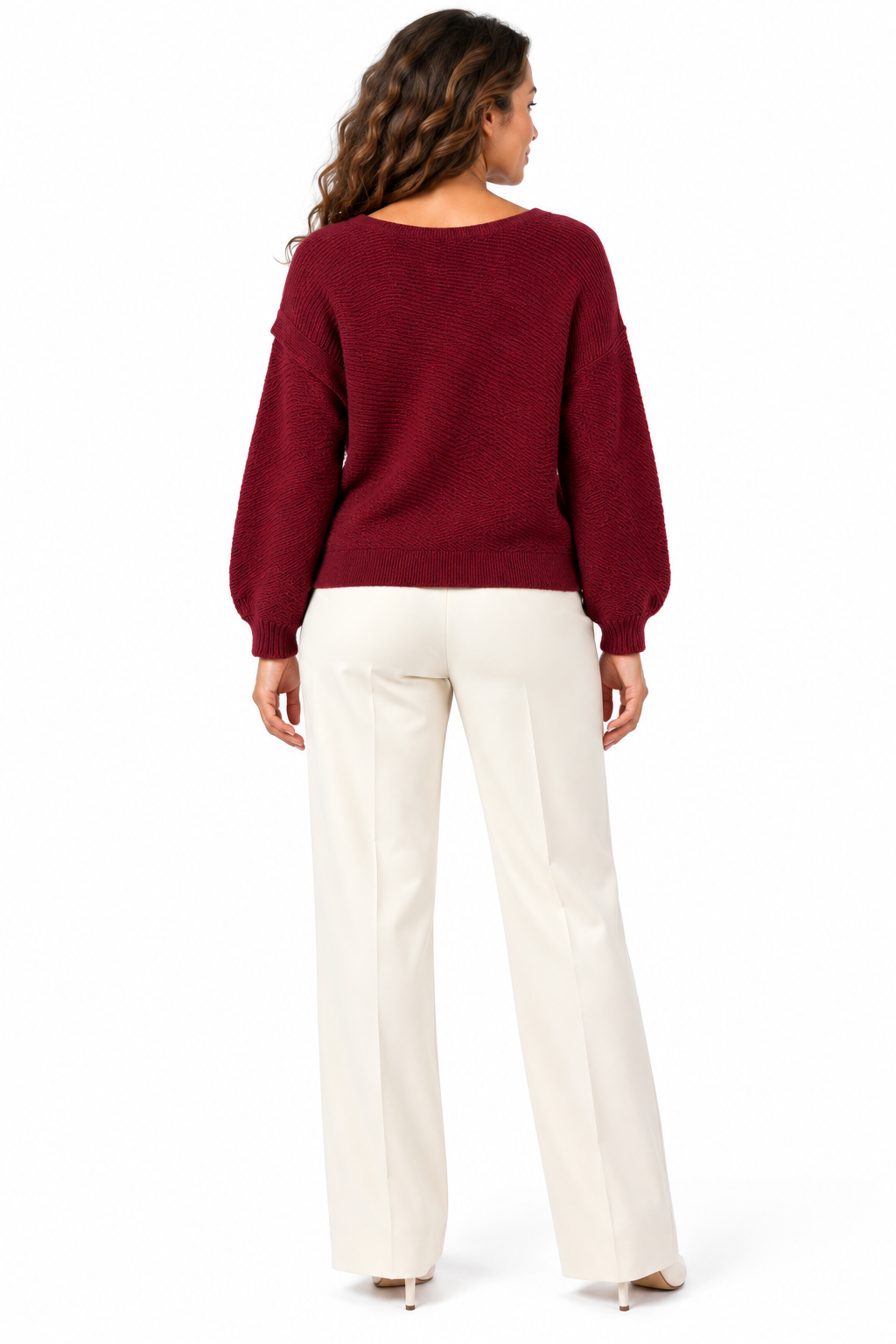 Women's Asymmetric Wrap Front Knitted Jumper
