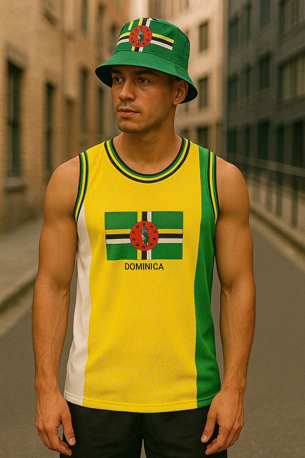 Dominica Flag Mesh Vest