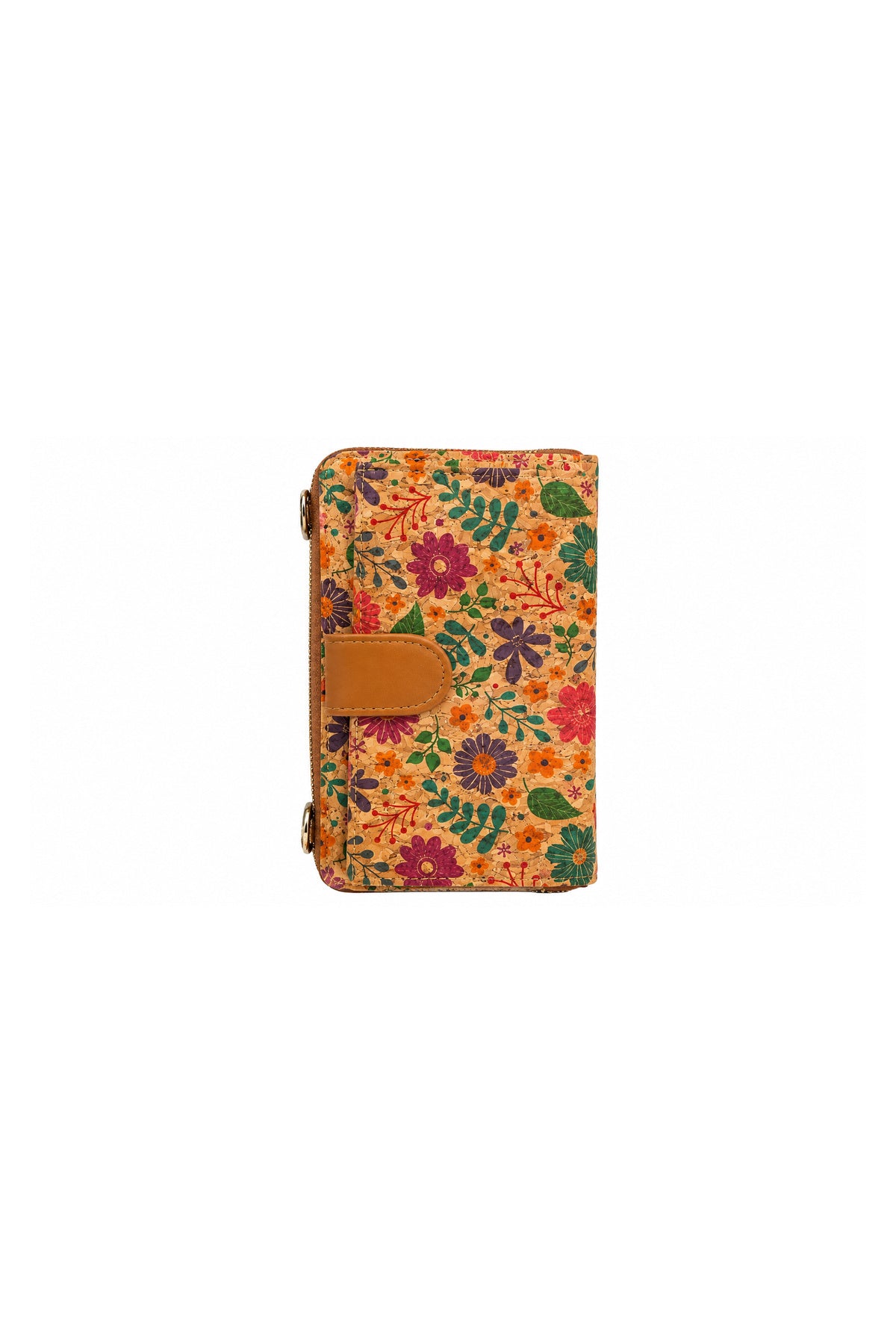 Cork Crossbody Phone Wallet and Purse multi design collection front view