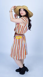 Handwoven Batakari Dress with Embroidery