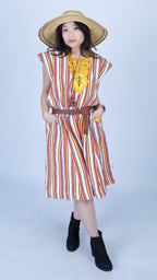 Handwoven Batakari Dress with Embroidery