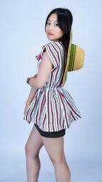Handwoven Batakari Dress with Embroidery