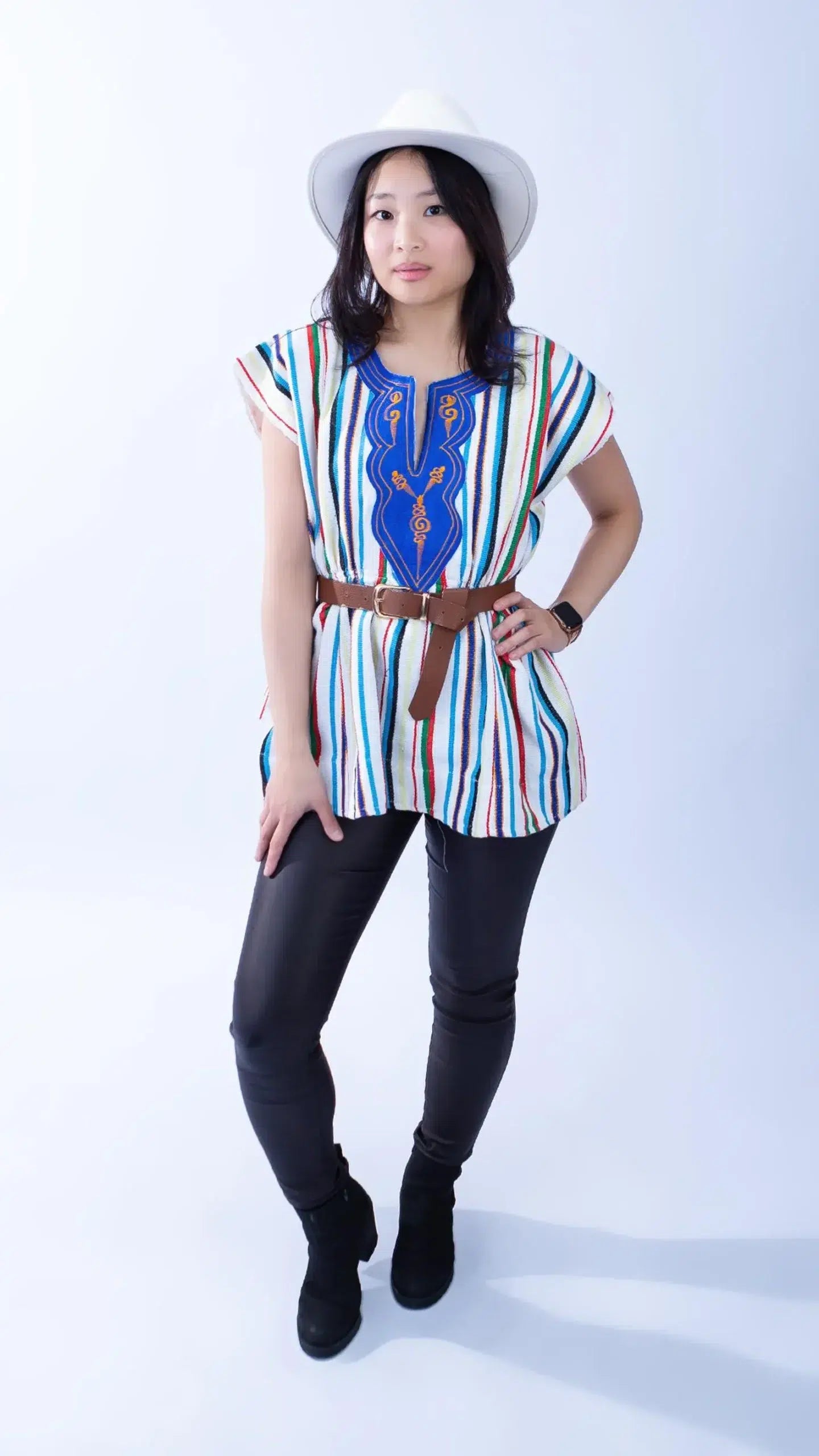 Handwoven Batakari Dress with Embroidery