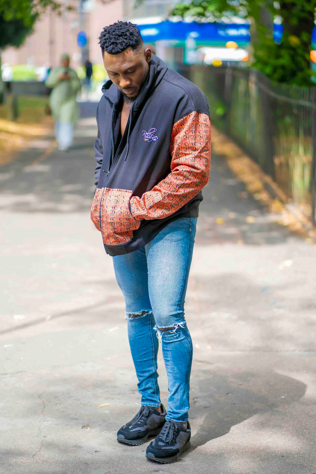 Unisex Afro-Fusion Zip Hoodie