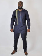 Blue Authentic Traditional African Suit