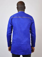 Bold Blue African Embroidered Shirt