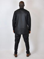 Abrafo Black & Gold Traditional African Suit