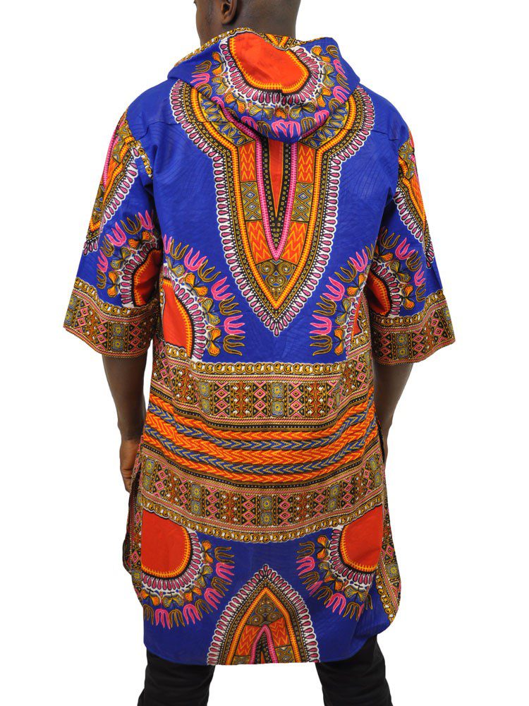 Dashiki Hoody Long Shirt