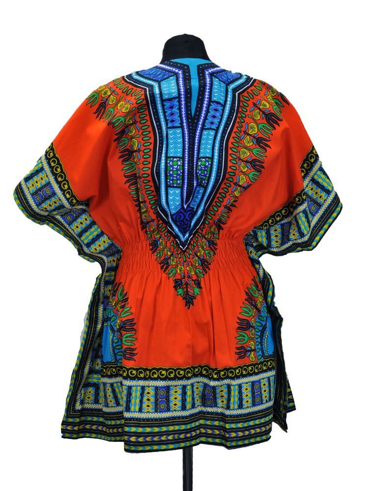 African 100% Cotton Dashiki Elasticated Colourful Shirts