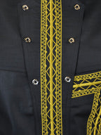 Abrafo Black & Gold Traditional African Suit