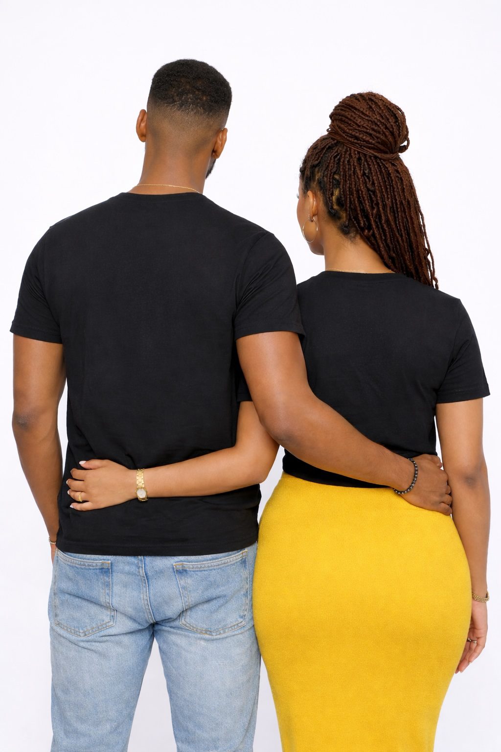Ivoire Coast Black Crew Neck Unisex Top