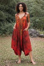 Free Size Bohemian Patchwork Wide-Leg Jumpsuit  - Selim
