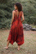 Free Size Bohemian Patchwork Wide-Leg Jumpsuit  - Selim