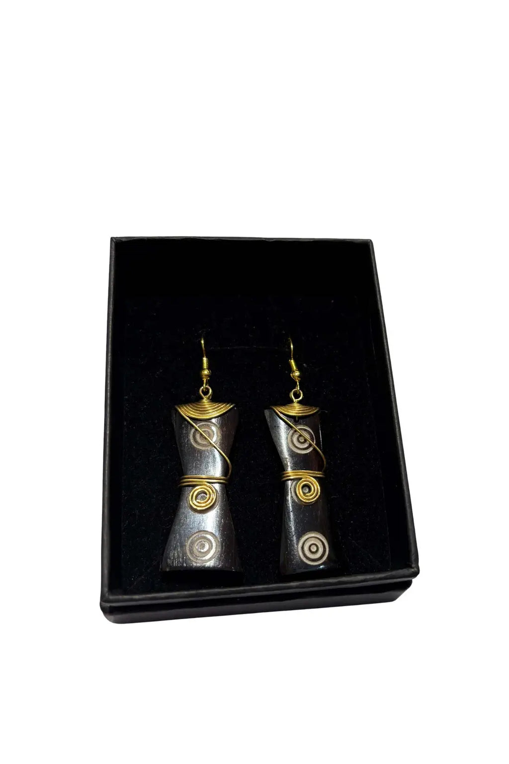 Handcrafted Wooden African Kenyan Tribal Earrings -Boho