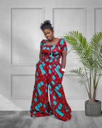 Vibrant Wide-Leg Co-ord