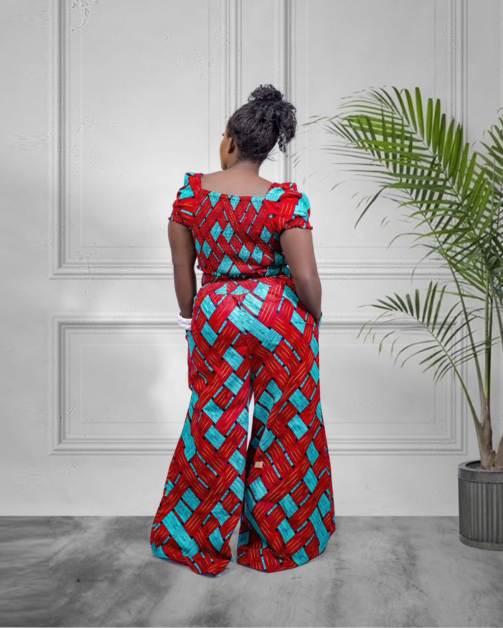 Vibrant Wide-Leg Co-ord