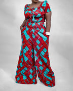 Vibrant Wide-Leg Co-ord