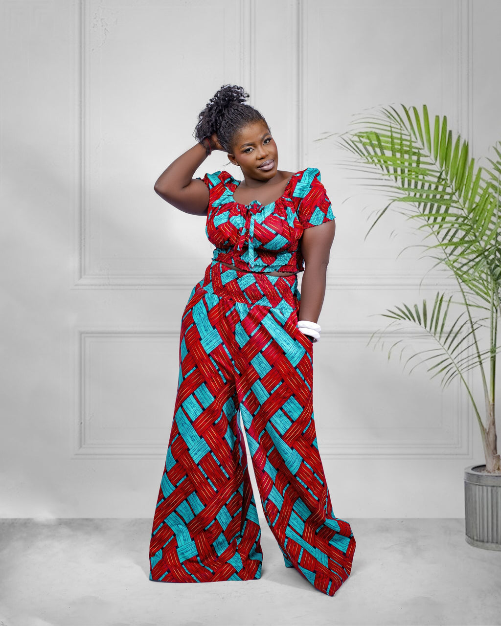 Vibrant Wide-Leg Co-ord