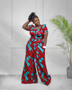 Vibrant Wide-Leg Co-ord