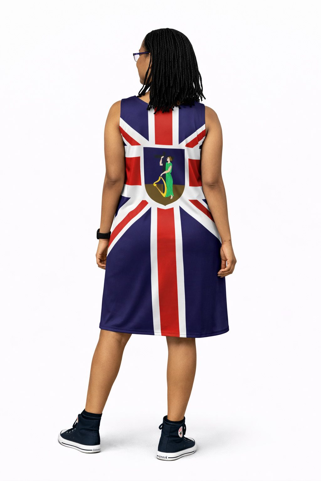 Montserrat Flag Dress | Sleeveless Bodycon Shift Dress