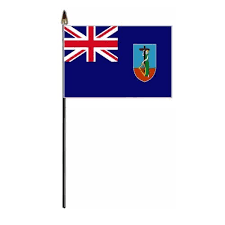 Montserrat Miniature Hand Flag