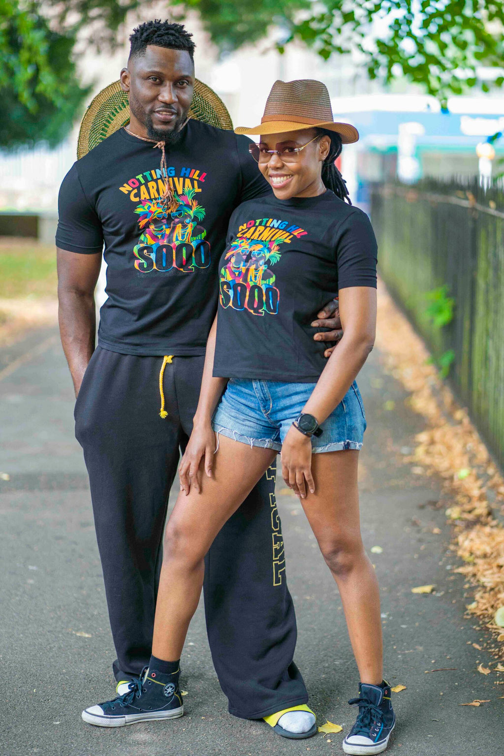 Notting Hill Carnival Black T-Shirt – SOQO Unisex Tee