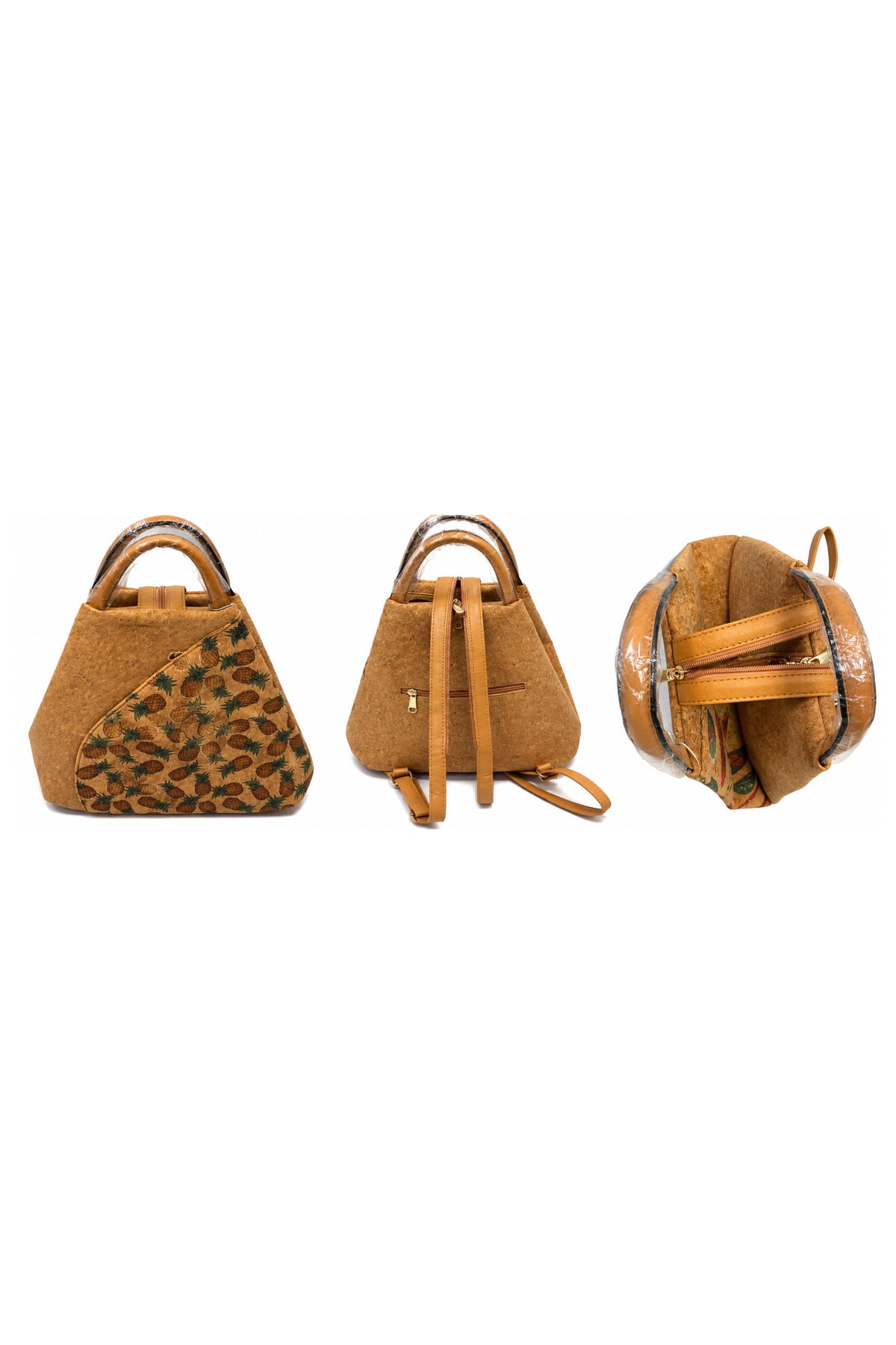 Cork Convertible Backpack & Handbag multiway collection front view