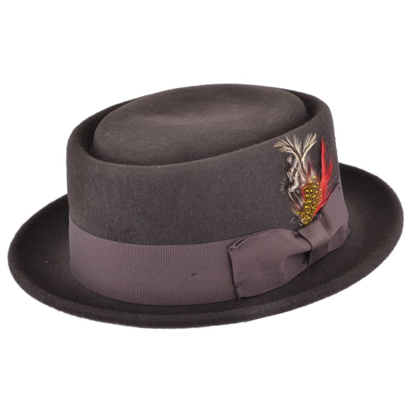 Wool Felt Crushable Pork Pie Hat