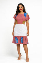 Colour-Block Midi Dress