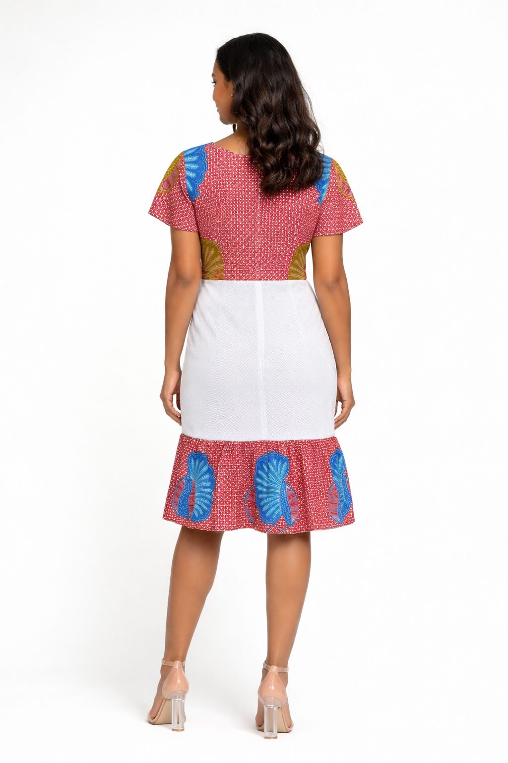 Colour-Block Midi Dress