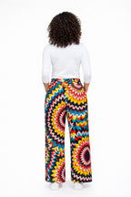 Ankara Print Wide-Leg Trousers
