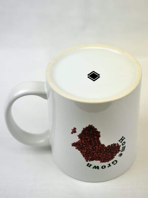 African Map Shaped 'Home grown' Bean Mug