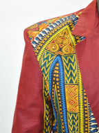 Mens Teboho Multi Authentic Dashiki Print Blazer