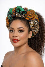 African Print Elastic Headwrap