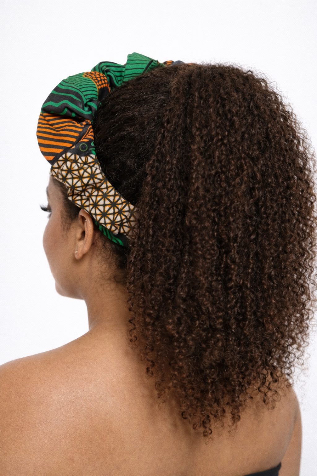 African Print Elastic Headwrap