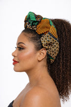African Print Elastic Headwrap