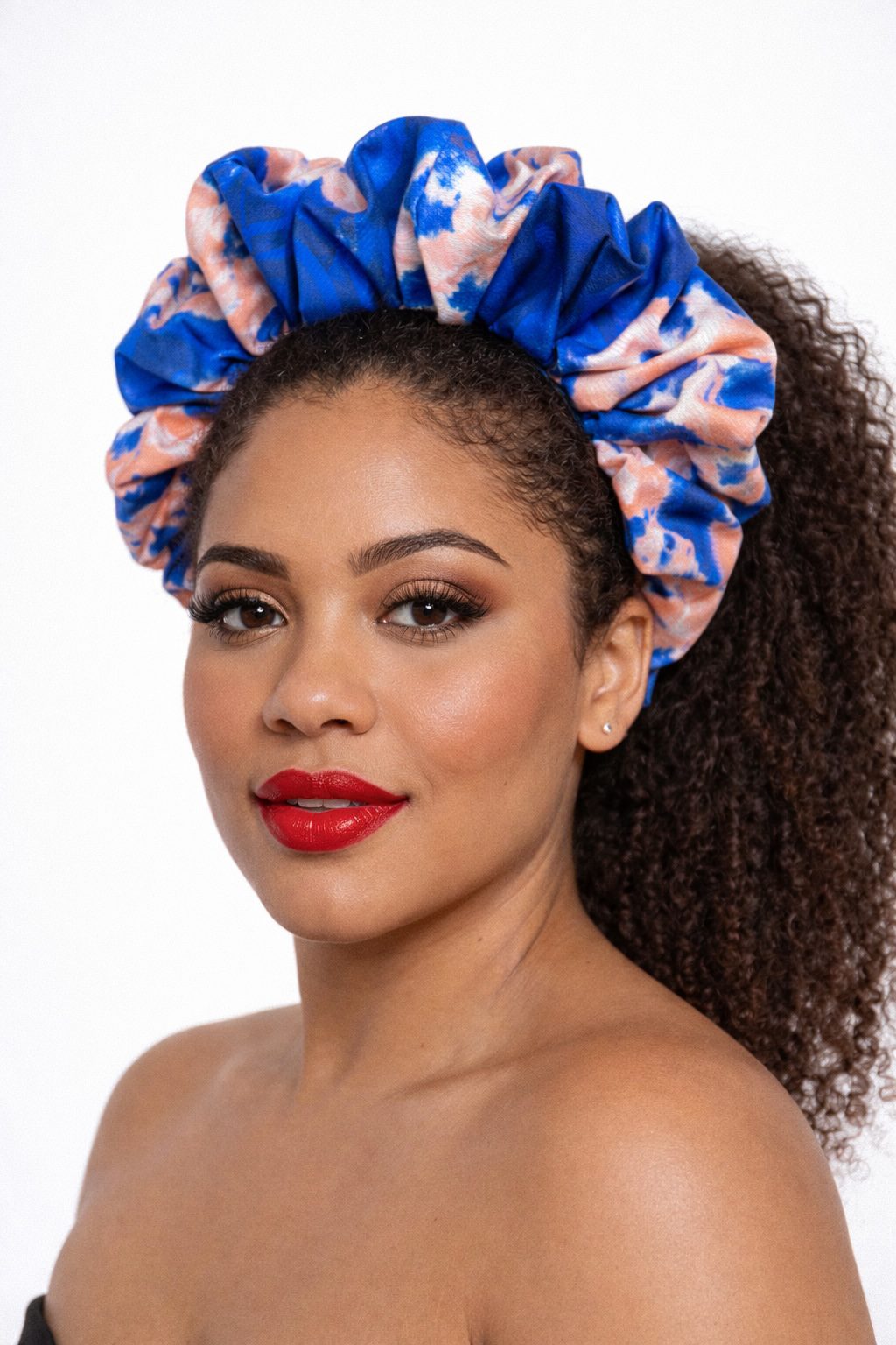 African Print Elastic Headwrap