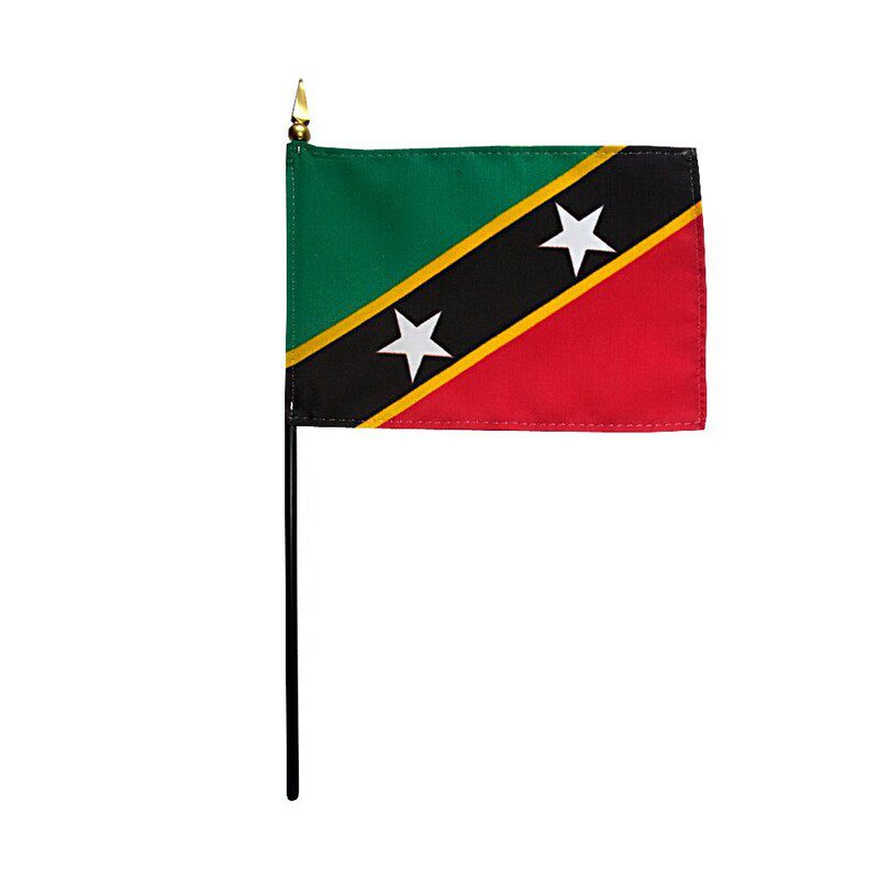 Saint Kitts Miniature Hand Flag