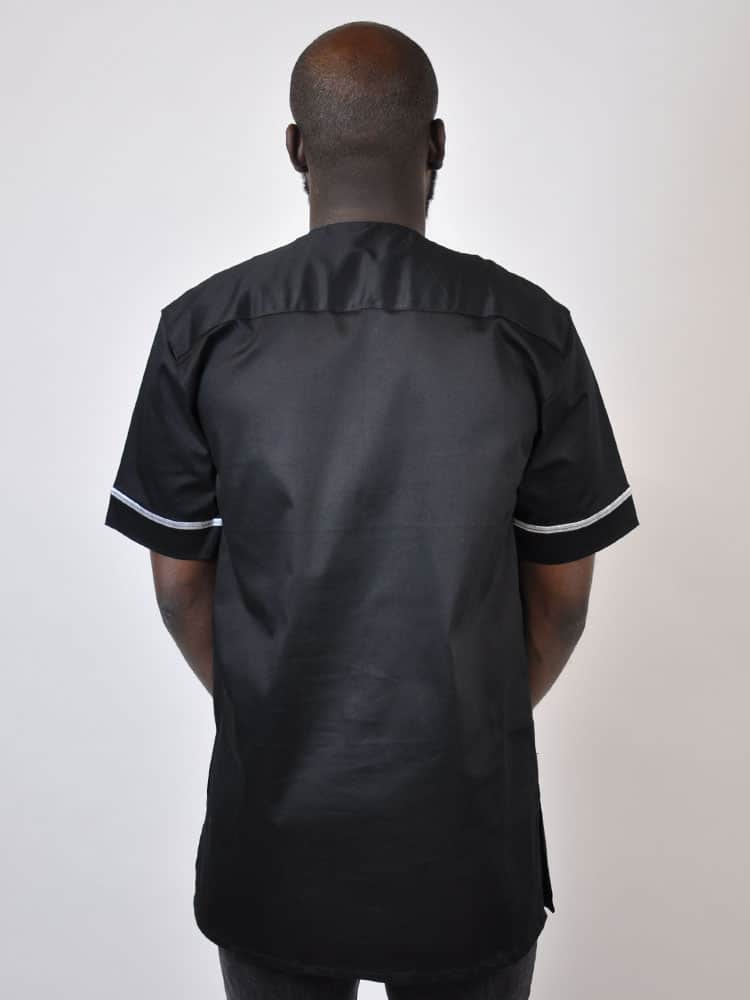 Black & White Embroidery Shirt