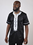 Black & White Embroidery Shirt