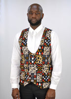 Low Neck Kitoko Ankara Waistcoat