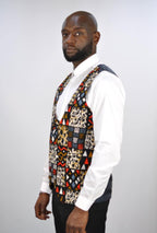 Low Neck Kitoko Ankara Waistcoat