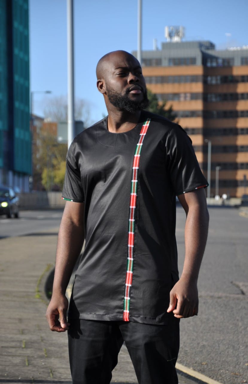 Kenya Style Mixed Print Polished Shirt