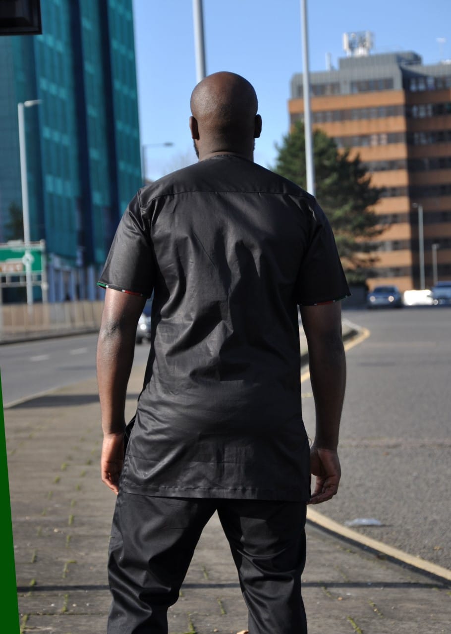 Kenya Style Mixed Print Polished Shirt