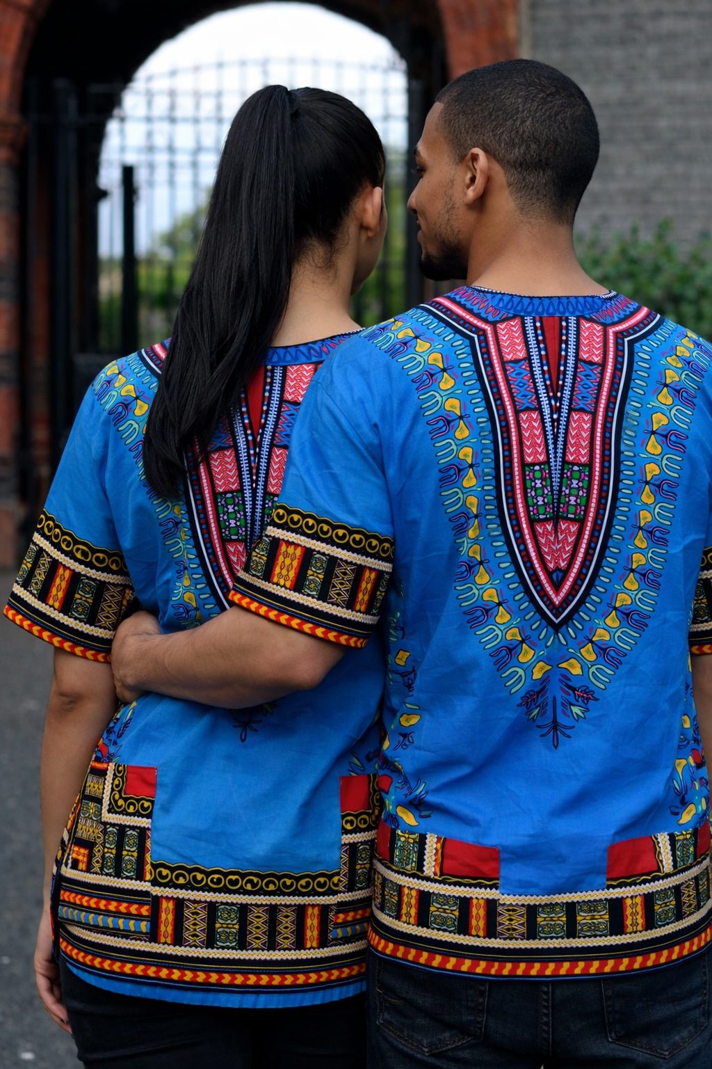 Light Blue Unisex Dashiki Shirt