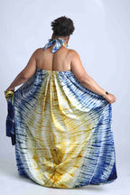 Tie-Dye Kaftan with Matching Headscarf- Sika