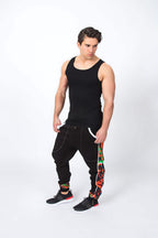 Origin and Tribe Authentic Tracksuit with Colourful Vibrant Bright Real Kente